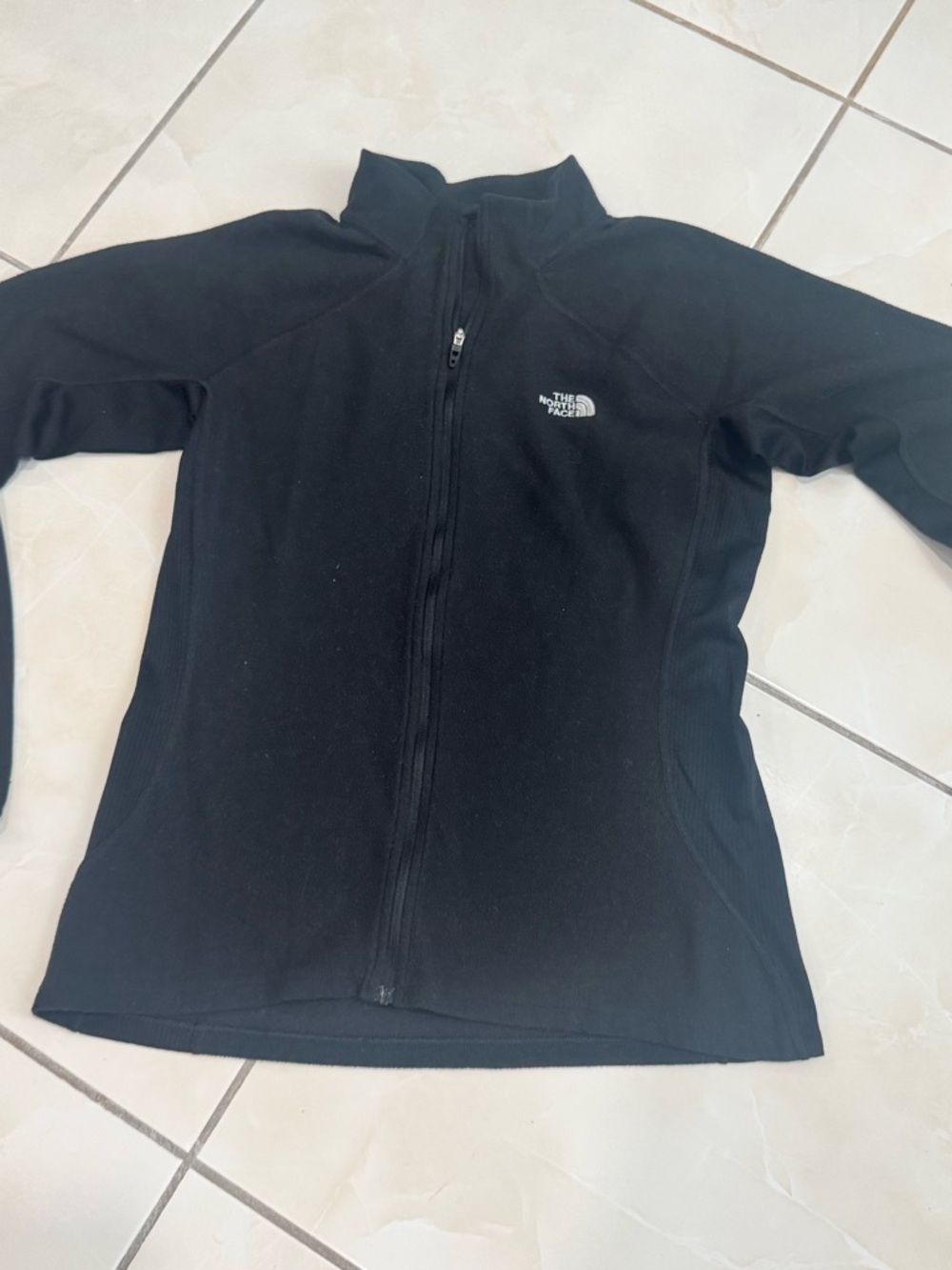 The North Face Black Full-Zip Fleece Bomber Jacket